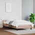 Estructura de cama con cabecero sin colchón capuchino 80x200