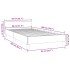 Estructura de cama con cabecero sin colchón capuchino 80x200