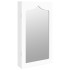 Espejo con joyero de pared blanco 37,5x10x67