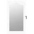 Espejo con joyero de pared blanco 37,5x10x67