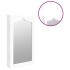 Espejo con joyero de pared blanco 37,5x10x67
