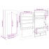 Espejo con joyero de pared blanco 37,5x10x67
