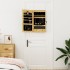 Espejo con joyero de pared 37,5x10x67