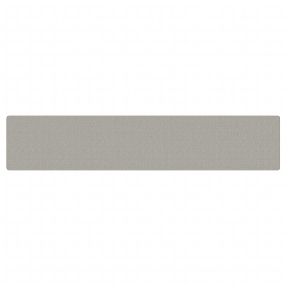 Alfombra de pasillo con aspecto de sisal gris taupe 80x400