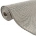 Alfombra de pasillo con aspecto de sisal gris taupe 80x400