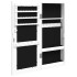 Espejo con joyero de pared blanco 30x8,5x67