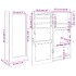 Espejo con joyero de pared blanco 30x8,5x67