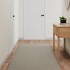 Alfombra de pasillo con aspecto de sisal gris taupe 80x250