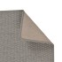 Alfombra de pasillo con aspecto de sisal plateada 80x300