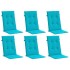 Cojines para sillas con respaldo alto 6 uds tela