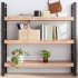 Estante pared madera roble tratada marrón claro 120x40x(2-6)