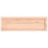 Encimera de baño madera maciza sin tratar 100x30x(2-4)