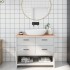 Encimera de baño madera maciza sin tratar 100x40x2