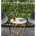 Nature Enrejado de jardín con palma de laurel hojas verdes 90x180