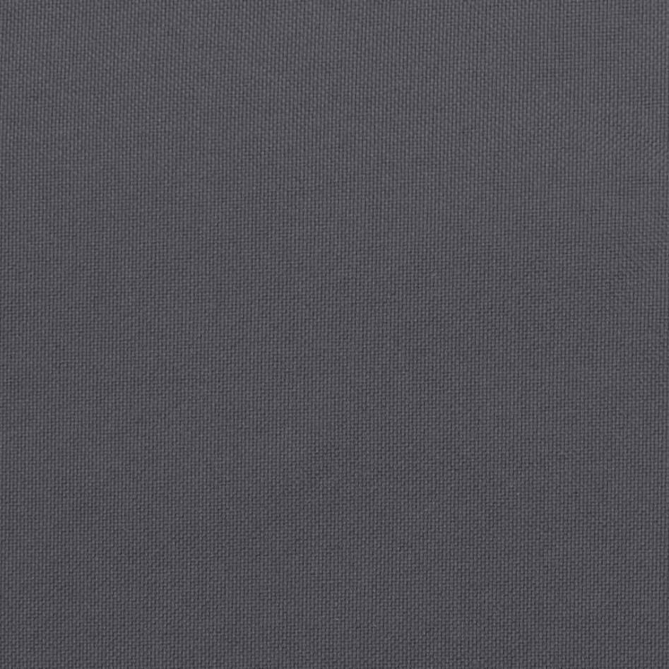 Cojín de banco de jardín tela Oxford antracita 150x(50+50)x7