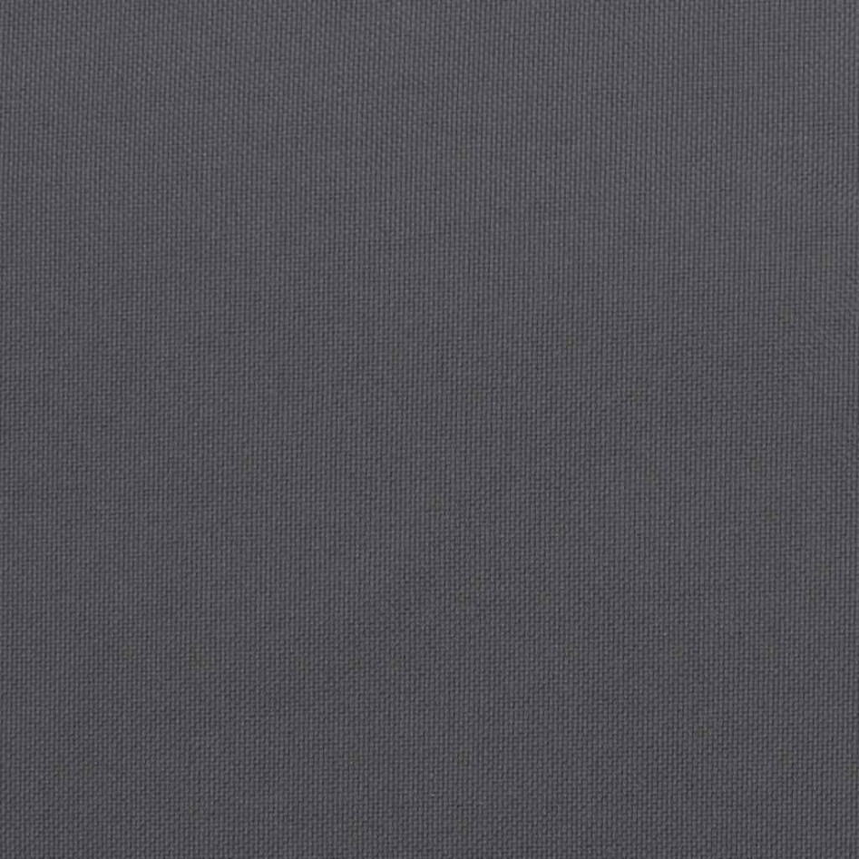 Cojín de banco de jardín tela Oxford antracita 180x(50+50)x7