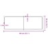Encimera de baño madera maciza sin tratar 140x50x(2-4)
