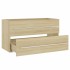 Set de muebles de baño 2 pzas contrachapada roble