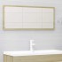 Set de muebles de baño 2 pzas contrachapada roble
