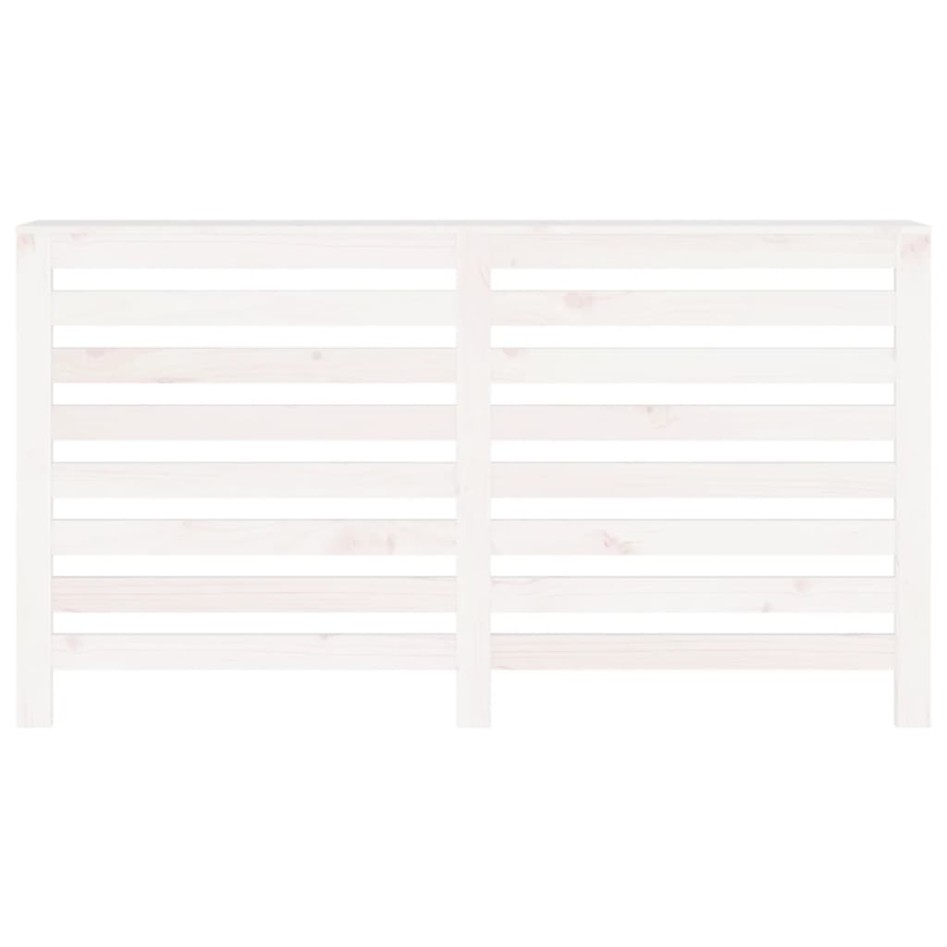 Cubierta de radiador madera maciza de pino blanco 153x19x84