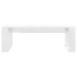 Mesa de centro madera de ingeniería blanco brillo 102x50x35