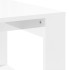 Mesa de centro madera de ingeniería blanco brillo 102x50x35