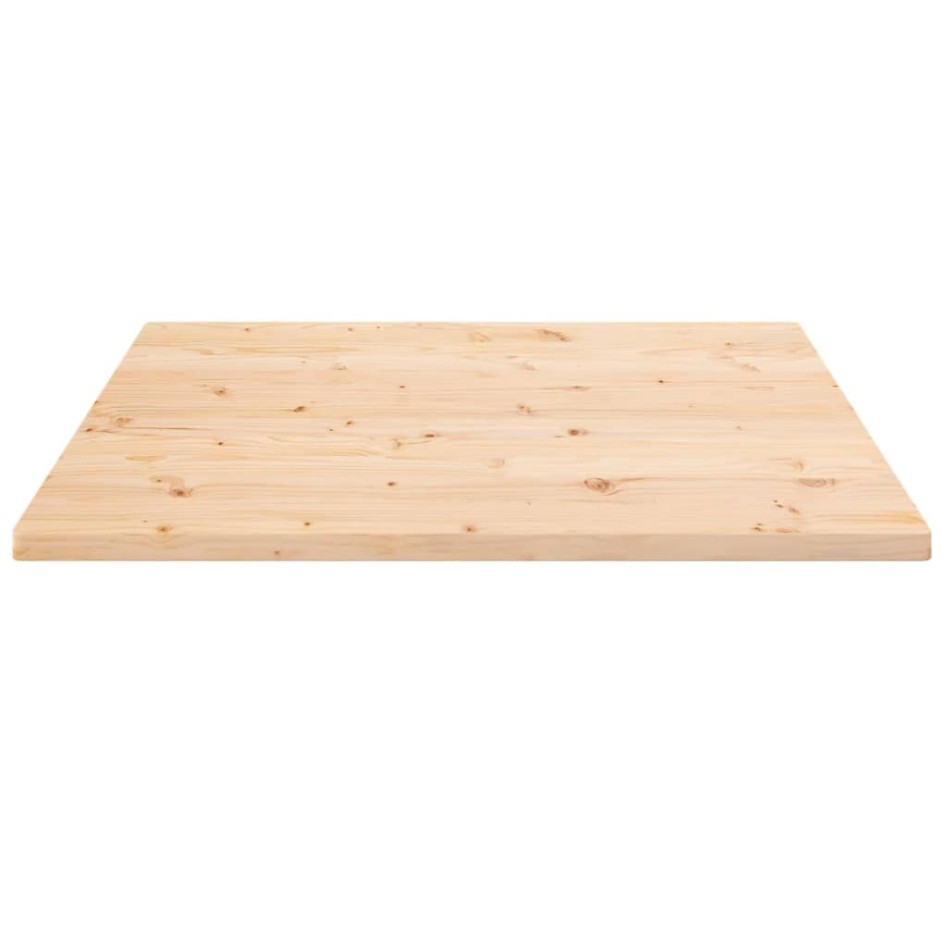 Tablero de mesa cuadrado madera maciza de pino 70x70x2,5
