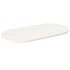 Tablero de mesa ovalado madera maciza pino blanco 110x55x2,5