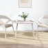 Tablero de mesa ovalado madera maciza pino blanco 110x55x2,5