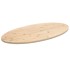 Tablero de mesa ovalado madera maciza de pino 100x50x2,5