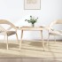 Tablero de mesa ovalado madera maciza de pino 100x50x2,5