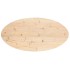 Tablero de mesa ovalado madera maciza de pino 100x50x2,5