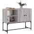 Aparador de madera de ingeniería gris Sonoma 100x40x79,5