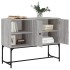 Aparador de madera de ingeniería gris Sonoma 100x40x79,5