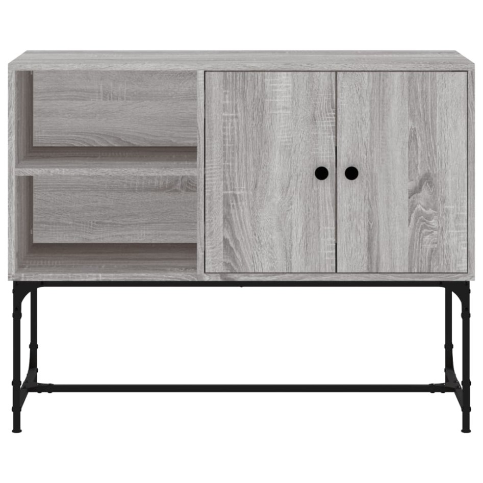 Aparador de madera de ingeniería gris Sonoma 100x40x79,5