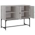 Aparador de madera de ingeniería gris Sonoma 100x40x79,5