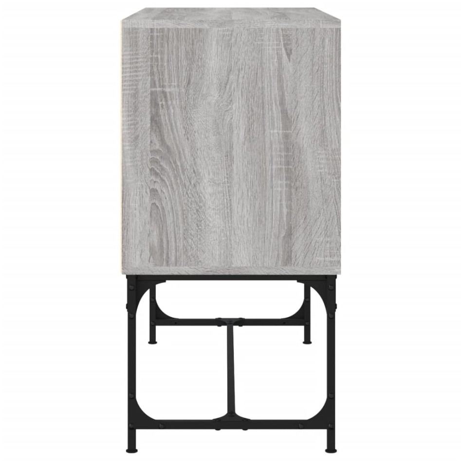 Aparador de madera de ingeniería gris Sonoma 100x40x79,5