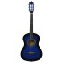 Guitarra clásica principiante y niño con funda azul 1/2