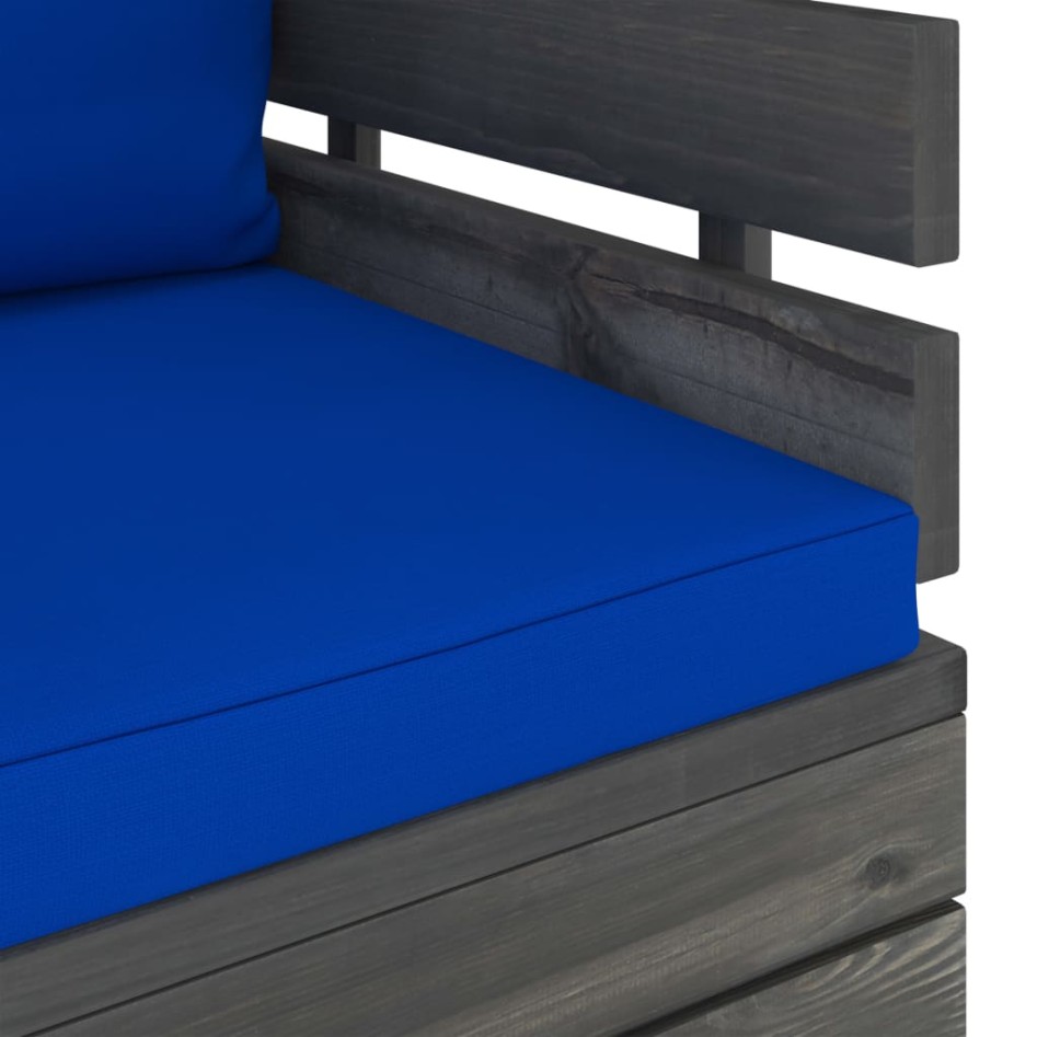 Sillón de jardín con cojines madera de