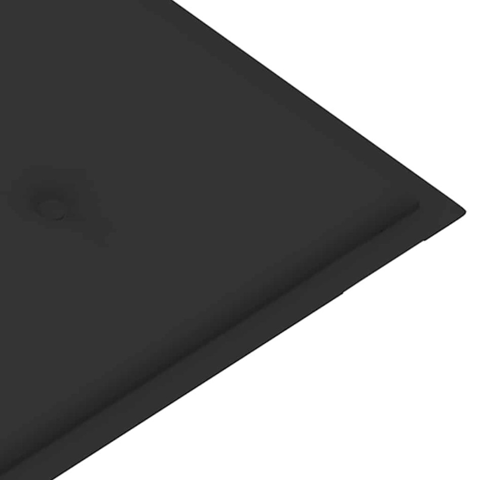 Banco de jardín plegable con cojín bambú 118