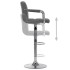 Taburete de cocina tela gris