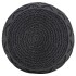 Puf de macramé hecho a mano algodón gris antracita 45x30