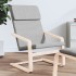 Sillón de relax de tela gris