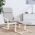 Sillón de relax de tela gris