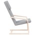 Sillón de relax de tela gris