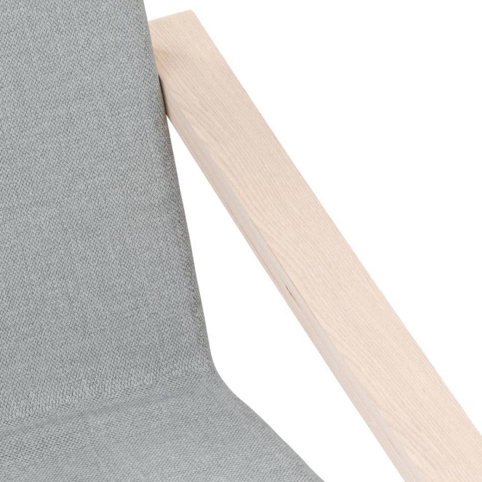 Sillón de relax de tela gris