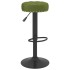 Taburetes de cocina 2 uds terciopelo verde