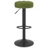Taburetes de cocina 2 uds terciopelo verde