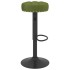 Taburetes de cocina 2 uds terciopelo verde