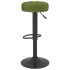 Taburetes de cocina 2 uds terciopelo verde